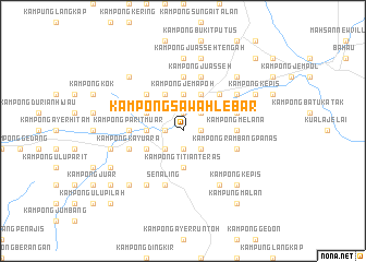 map of Kampong Sawah Lebar