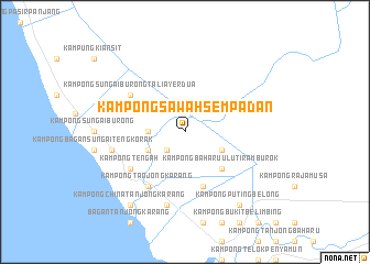 map of Kampong Sawah Sempadan