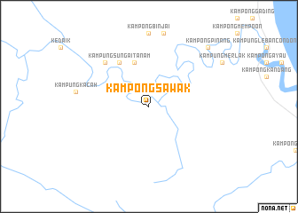 map of Kampong Sawak