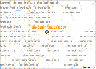 map of Kampong Sawa Luar