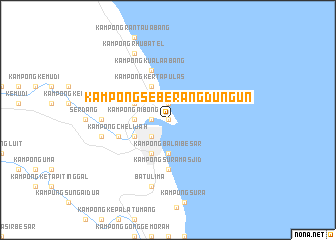 map of Kampong Seberang Dungun