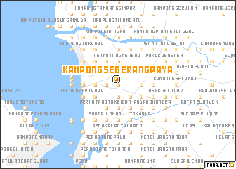 map of Kampong Seberang Paya