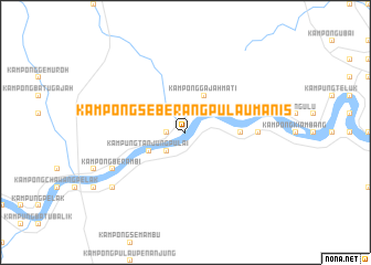 map of Kampong Seberang Pulau Manis