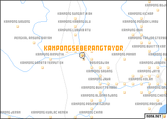 map of Kampong Seberang Tayor