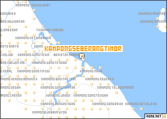 map of Kampong Seberang Timor