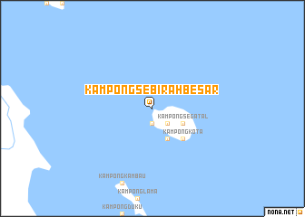 map of Kampong Sebirah Besar