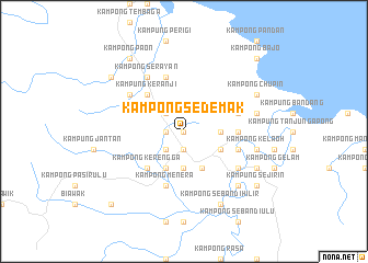 map of Kampong Sedemak