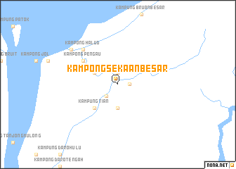 map of Kampong Sekaan Besar