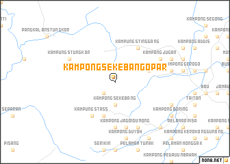 map of Kampong Sekebang Opar