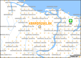 map of Kampong Selak