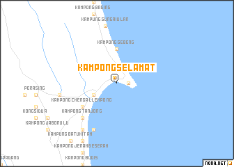 map of Kampong Selamat