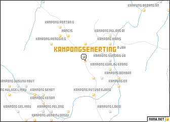 map of Kampong Semerting