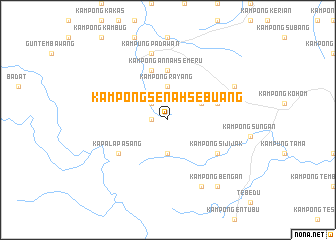 map of Kampong Senah Sebuang