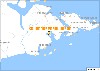 map of Kampong Sen Buligisan