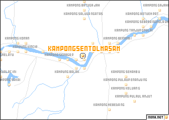 map of Kampong Sentol Masam