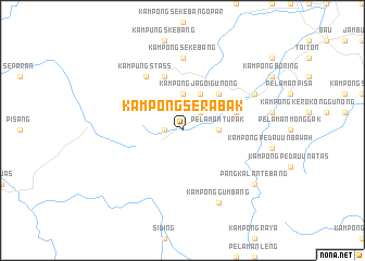 map of Kampong Serabak