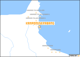 map of Kampong Serabang