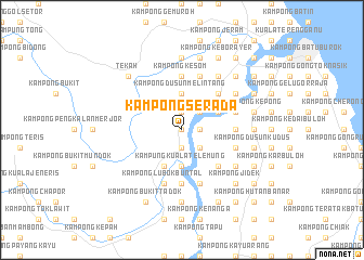 map of Kampong Serada