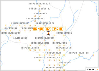 map of Kampong Serakek