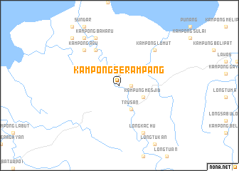 map of Kampong Serampang