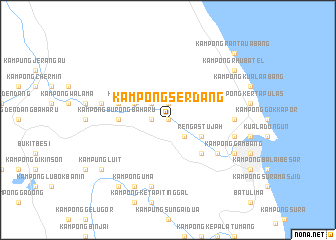 map of Kampong Serdang