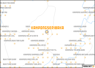 map of Kampong Seri Baka