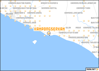 map of Kampong Serkam