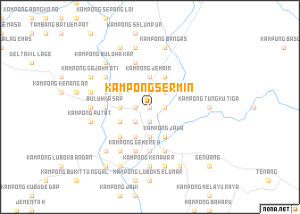 map of Kampong Sermin