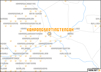 map of Kampong Serting Tengah