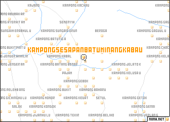 map of Kampong Sesapan Batu Minangkabau