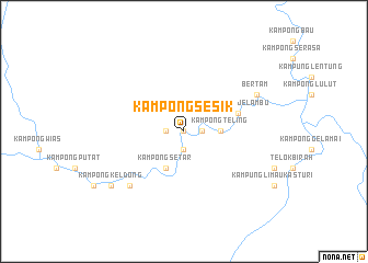 map of Kampong Sesik
