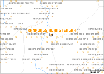 map of Kampong Sialang Tengah