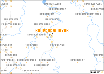 map of Kampong Simayak