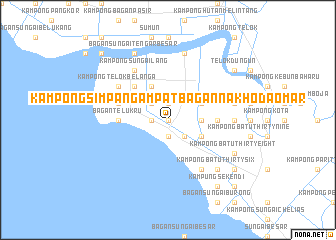 map of Kampong Simpang Ampat Bagan Nakhoda Omar