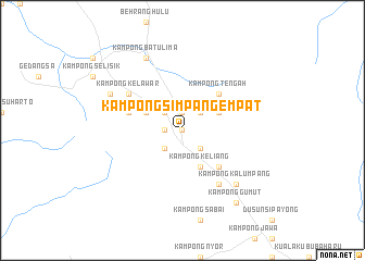 map of Kampong Simpang Empat