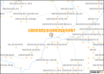 map of Kampong Simpang Empat