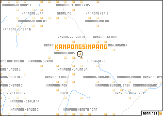 map of Kampong Simpang
