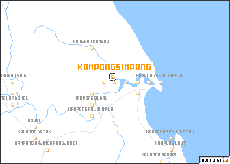 map of Kampong Simpang