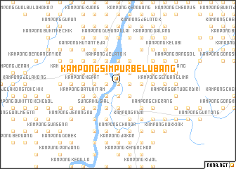 map of Kampong Simpur Belubang