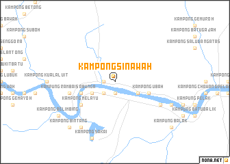 map of Kampong Sinawah