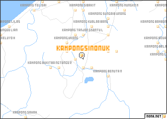 map of Kampong Sinonuk