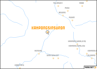 map of Kampong Sinsuron