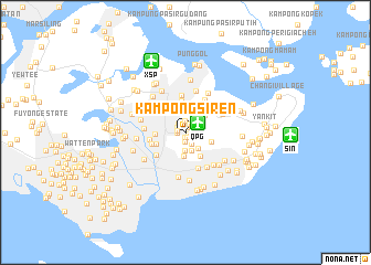 map of Kampong Siren