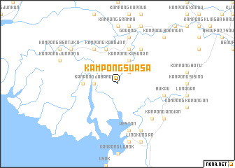 map of Kampong Suasa