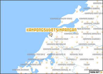 map of Kampong Sudot Simpangan