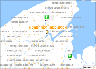 map of Kampong Sungai Asam