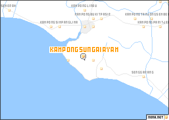 map of Kampong Sungai Ayam