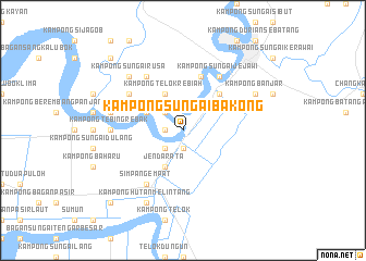 map of Kampong Sungai Bakong