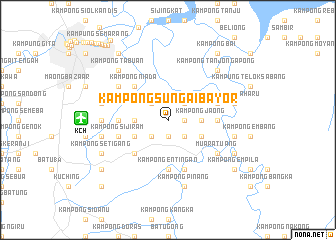 map of Kampong Sungai Bayor