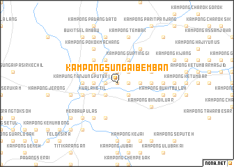 map of Kampong Sungai Bemban